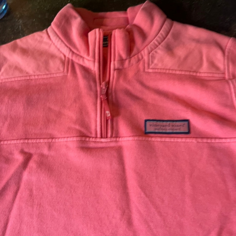 Vineyard Vines girls pullover - coral - great